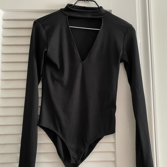 Black long sleeve bodysuit - Picture 2 of 3